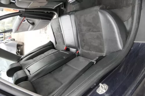 Audi A4 B6 B7 8E Avant Sitz Rückbank Rücksitzbank hinten Leder schwarz Alcantara (160417)