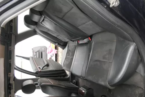 Audi A4 B6 B7 8E Avant Sitz Rückbank Rücksitzbank hinten Leder schwarz Alcantara (160417)