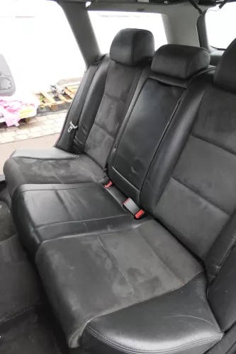 Audi A4 B6 B7 8E Avant Sitz Rückbank Rücksitzbank hinten Leder schwarz Alcantara (160417)