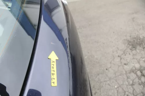 Audi A4 B6 8E Kombi Avant hinten Heckklappe mit Scheibe Deckel blau LZ5L ohneAnb (160439)