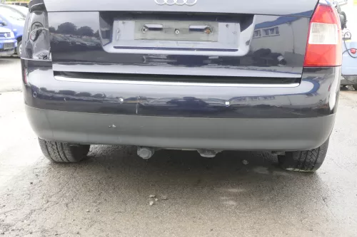 Audi A4 8E B6 Kombi Avant Stoßstange hinten mit Spoiler blau LZ5L PDC (160440)