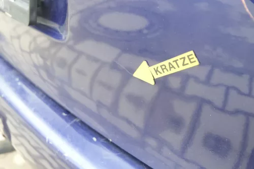 Aud A4 B5 Heckklappe hinten Klappe Kofferraumklappe Kombi blau LZ5K Scheibe (160451)