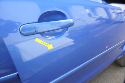 VW Polo 9N 9N3 Tür vorne rechts Beifahrertür 4/5-Türer blau LA5M - ohne Anbautei (160515)