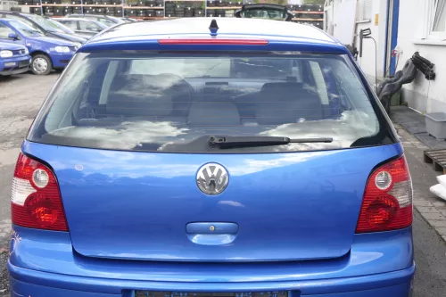 VW Polo 9N3 9N Heckklappe Kofferraumklappe Klappe blau LA5M -ohne Anbauteile (160517)
