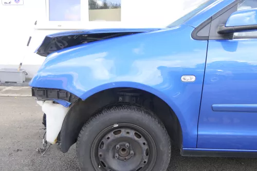 VW Polo 9N Kotflügel vorne links blau LA5M bis ca.Bj.2004 (160520)