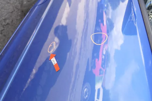 VW Polo 9N 9N3 Tür vorne links Fahrertür 4/5-Türer blau LA5M ohneAnbautei (160521)