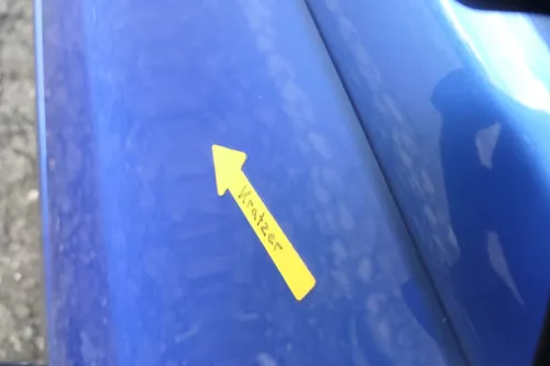 VW Polo 9N 9N3 Tür hinten links 4/5-Türer blau LA5M (160522)