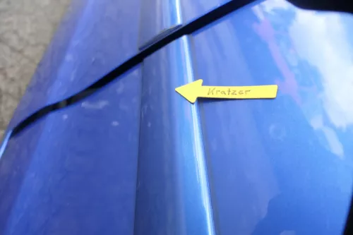 VW Polo 9N 9N3 Tür hinten links 4/5-Türer blau LA5M (160522)