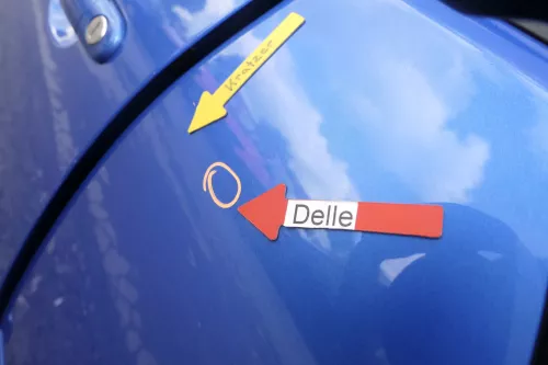VW Polo 9N 9N3 Tür hinten links 4/5-Türer blau LA5M (160522)