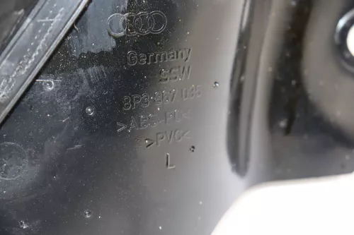 Audi A3 8P Türverkleidung Verkleidung hinten links schwarz 2/3-Türer Seite (160590)