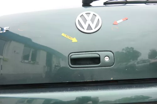 VW Golf 4 Limousine Heckklappe Kofferraumklappe Klappe hinten grün LC6M ohneAn (161060)