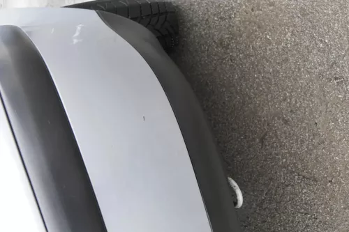 VW Golf 4 Limousine Stoßstange hinten Heckstoßstange Stoßfänger silber LB7Z grau (161082)