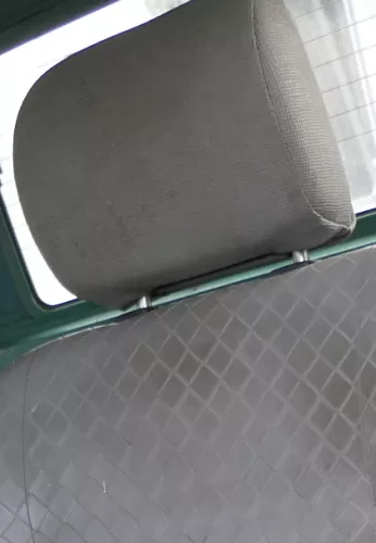 VW T4 Sitz vorne links oder rechts Kopfstütze Kopfstützen grau Stoff (161221)