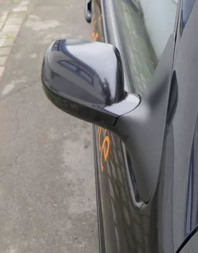VW Polo 6N2 manueller Spiegel Außenspiegel rechts außen schwarz LC9Z + Glas (161242)
