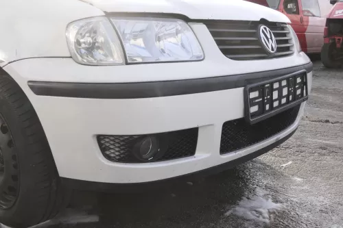 VW Polo 6N2 Stoßstange vorne Frontstoßstange Stoßfänger weiß LB9A +Grill (161327)