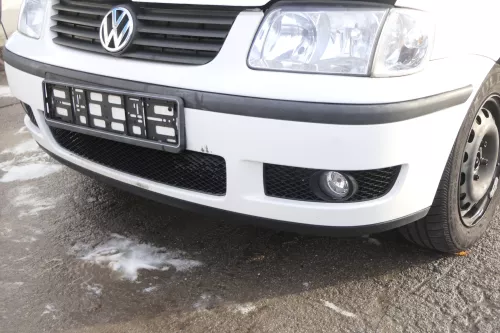 VW Polo 6N2 Stoßstange vorne Frontstoßstange Stoßfänger weiß LB9A +Grill  (161327)