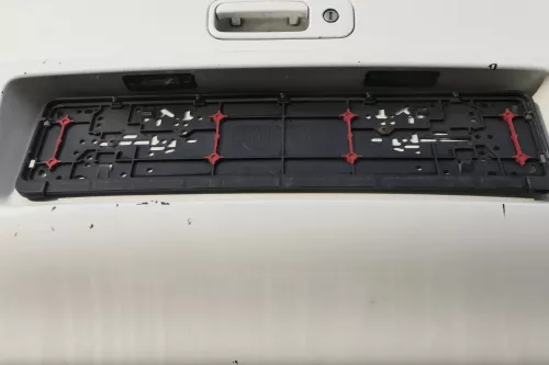 VW Polo 6N2 Stoßstange hinten Heckstoßstange Stoßfänger weiß LB9A (161333)