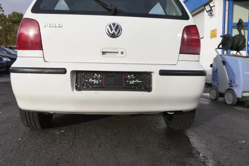 VW Polo 6N2 Stoßstange hinten Heckstoßstange Stoßfänger weiß LB9A (161333)