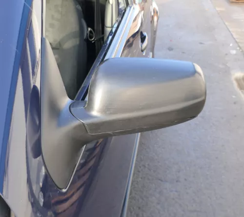 VW Golf 4 Bora 1J manueller Spiegel vorne links Außenspiegel Schwarz matt (161711)