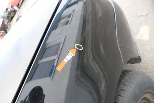 VW Lupo Kotflügel vorne rechts schwarz L041 uni 162081 (162081)