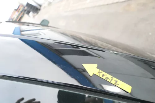 VW Lupo 6X Heckklappe Klappe Kofferraumklappe Scheibe schwarz L041 ohneAnbautei (162084)