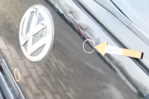 VW Lupo 6X Heckklappe Klappe Kofferraumklappe Scheibe schwarz L041 ohneAnbautei (162084)