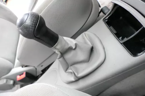 VW Lupo Polo 6N Schaltknauf Schaltsack Schaltung Schaltknüppel grau (162093)