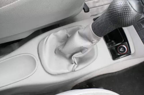 VW Lupo Polo 6N Schaltknauf Schaltsack Schaltung Schaltknüppel grau (162093)