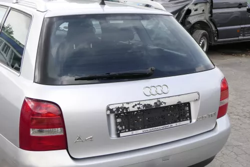 Audi A4 B5 Avant Facelift Heckklappe Klappe hinten silber LY7W Facelfit Scheibe (162130)