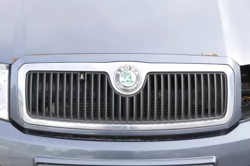 Skoda Fabia 6Y Motorhaube Klappe vorne grau LF7V mit Grill vorn (162150)