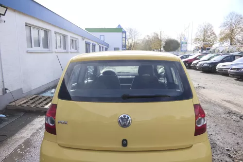 VW Fox 5Z Heckklappe Kofferraumklappe Klappe hinten + Scheibe gelb LY1C (162309)