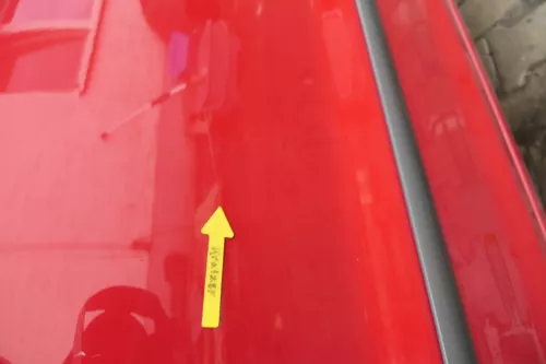 VW Fox 5Z Tür vorne rechts Beifahrertür rot LY3D (162326)