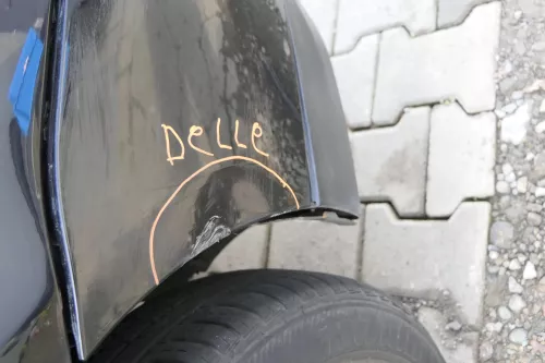 VW Lupo 6X Stoßstange vorne Frontstoßstange Stoßfänger schwarz L041 MÄNGEL! (162347)