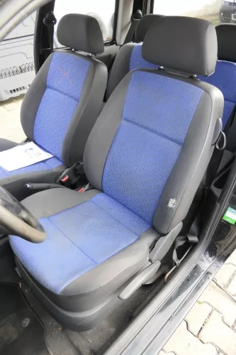 Seat Arosa 6H VW Lupo Sitz vorne links Fahrersitz Höhenverstellung blau schwarz (162359)