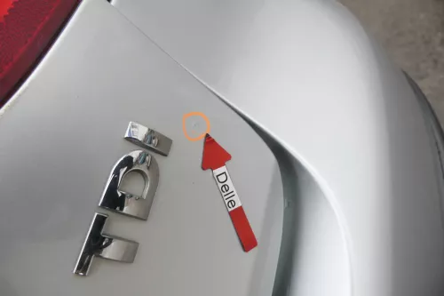 VW Golf 5 V Heckklappe hinten Kofferraumklappe mit Scheibe silber grau LA7W Sil (162377)