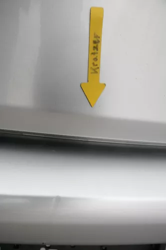 VW Golf 5 V Heckklappe hinten Kofferraumklappe mit Scheibe silber grau LA7W Sil (162377)