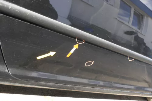VW Golf 4 Tür vorne rechts Beifahrertür 2/3-Türer schwarz L041 ohne (162424)
