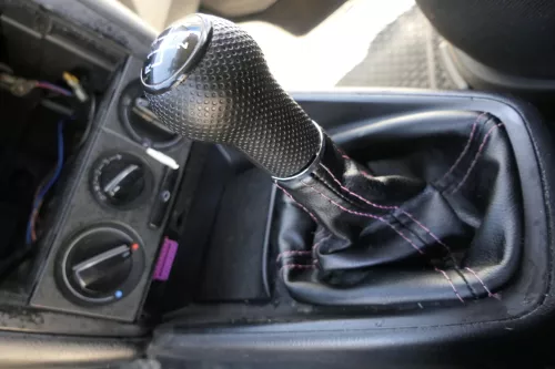 VW Golf 4 Bora Schaltknauf Schaltsack Schaltknüppel schwarz Benziner 5-Gang 1J d (162433)