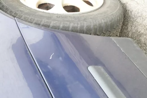 Seat Toledo 1M Stoßstange Heckstoßstange hinten blau LB5N (163169)