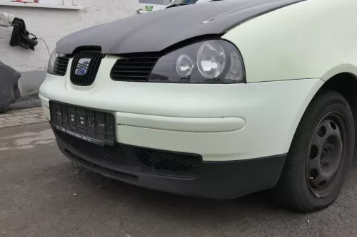 Seat Arosa 6H Stoßstange Frontstoßstange vorne gelb grün Facelift -evtl LS6G   (163281)