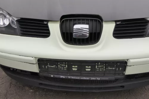 Seat Arosa 6H Stoßstange Frontstoßstange vorne gelb grün Facelift -evtl LS6G   (163281)