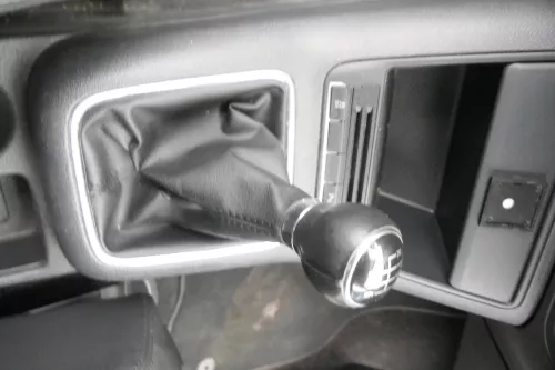 VW Golf Plus 5M Schaltknauf Schaltsack Schaltung Schaltknüppel 6-Gang Leder (163547)