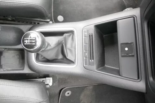 VW Golf Plus 5M Schaltknauf Schaltsack Schaltung Schaltknüppel 6-Gang Leder (163547)
