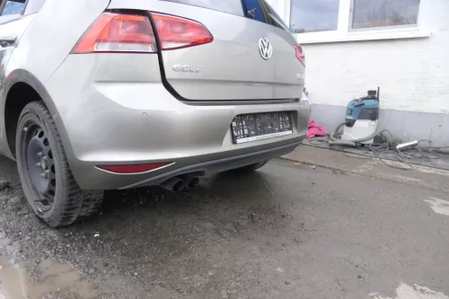 VW Golf 7 5G Limousine Stoßstange hinten Heckstoßstange braun golf LC8Y PDC (163670)