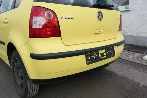 VW Polo 9N 9N3 Stoßstange Heckstoßstange hinten gelb LD1B (163799)
