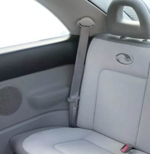 VW New Beetle Gurt hinten links grau