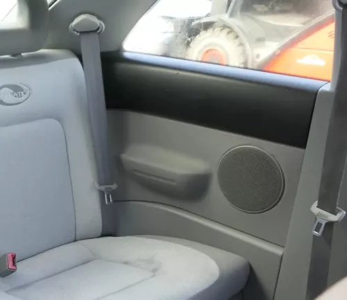 VW New Beetle Gurt hinten rechts grau