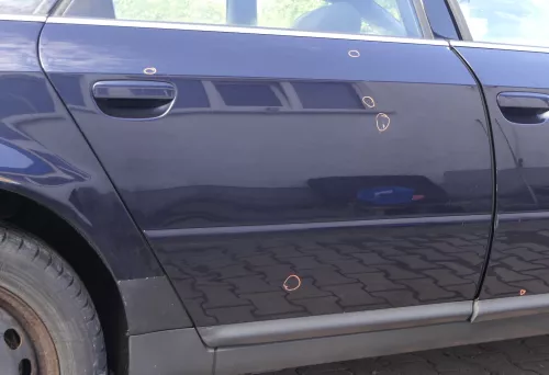 Audi A6 4B C5 Tür Türblatt hinten rechts blau LZ5L (164111)