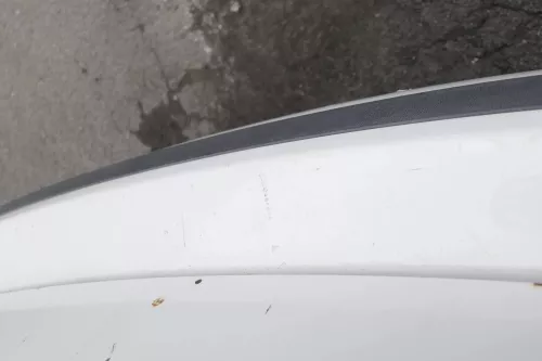 Skoda Fabia 6Y Kombi Combi Stoßstange hinten Heckstoßstange weiß LF9E (164162)