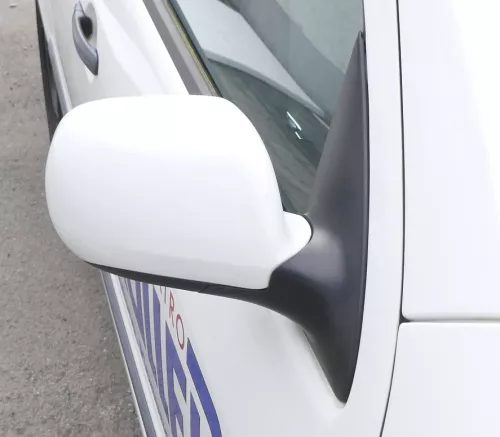 Skoda Fabia 6Y elektrisch Spiegel Außenspiegel rechts mit Glas weiß LF9E (164164)